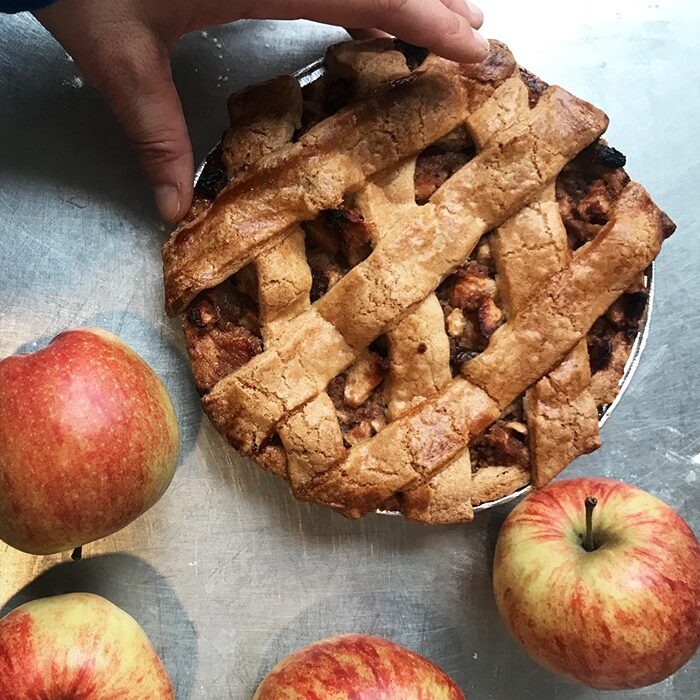 Appeltaart met verse appels