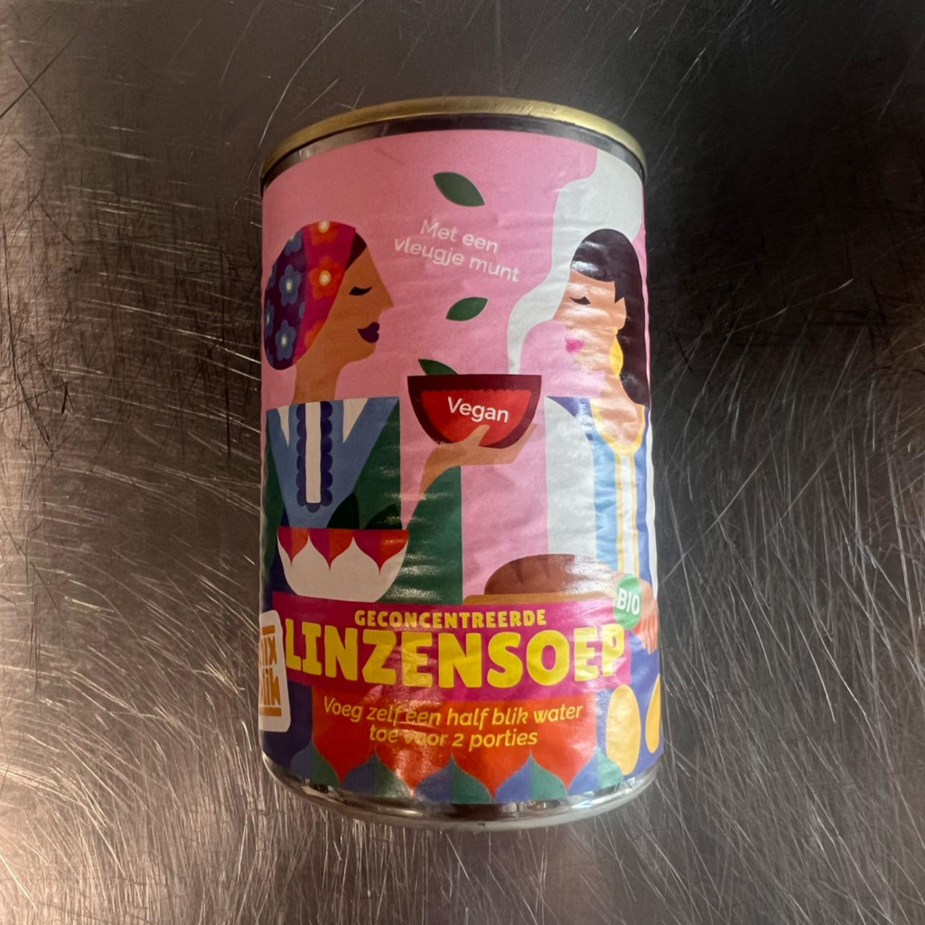 Bakkerswerkplaats mix blik bio linzensoep