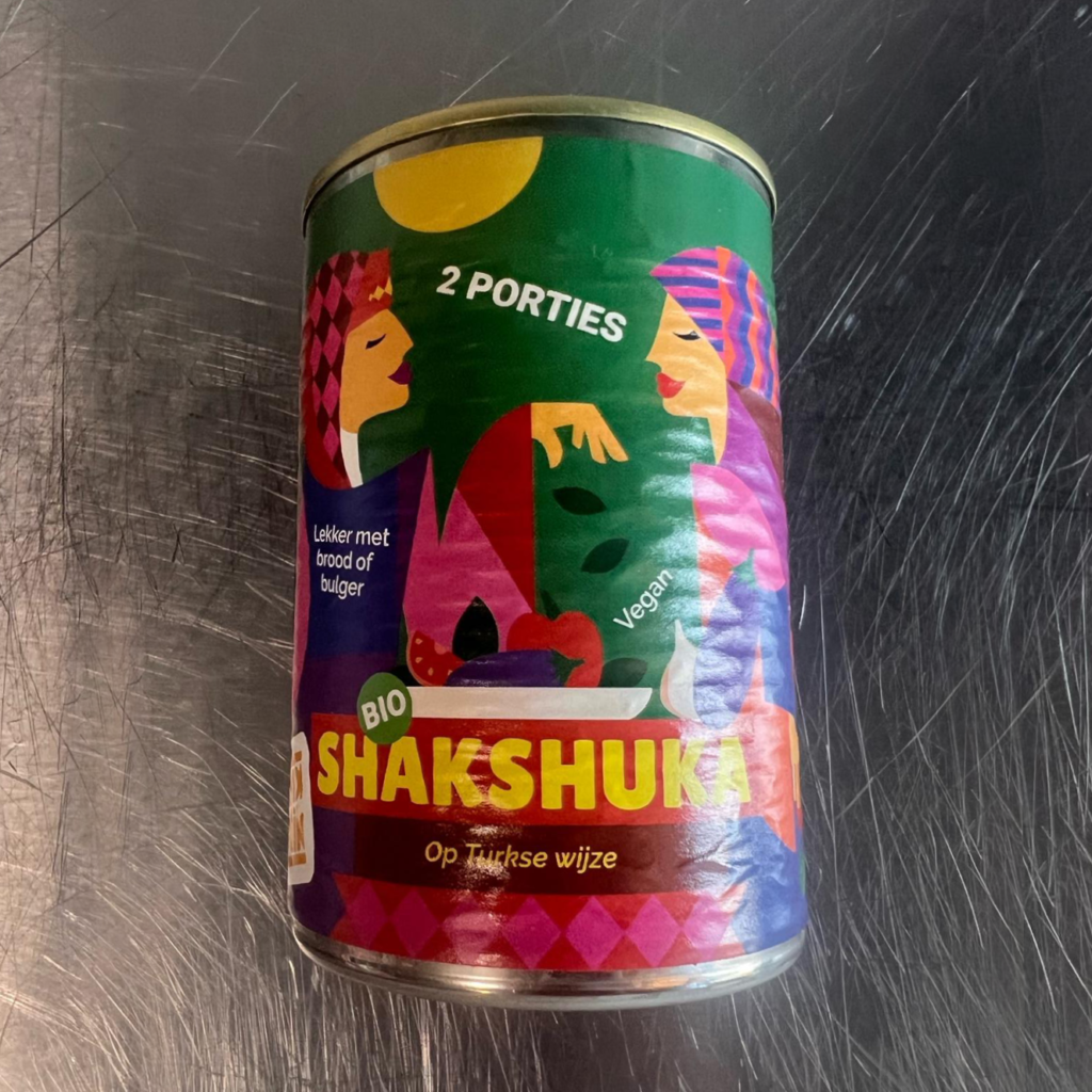Bakkerswerkplaats mix blik bio shakshuka